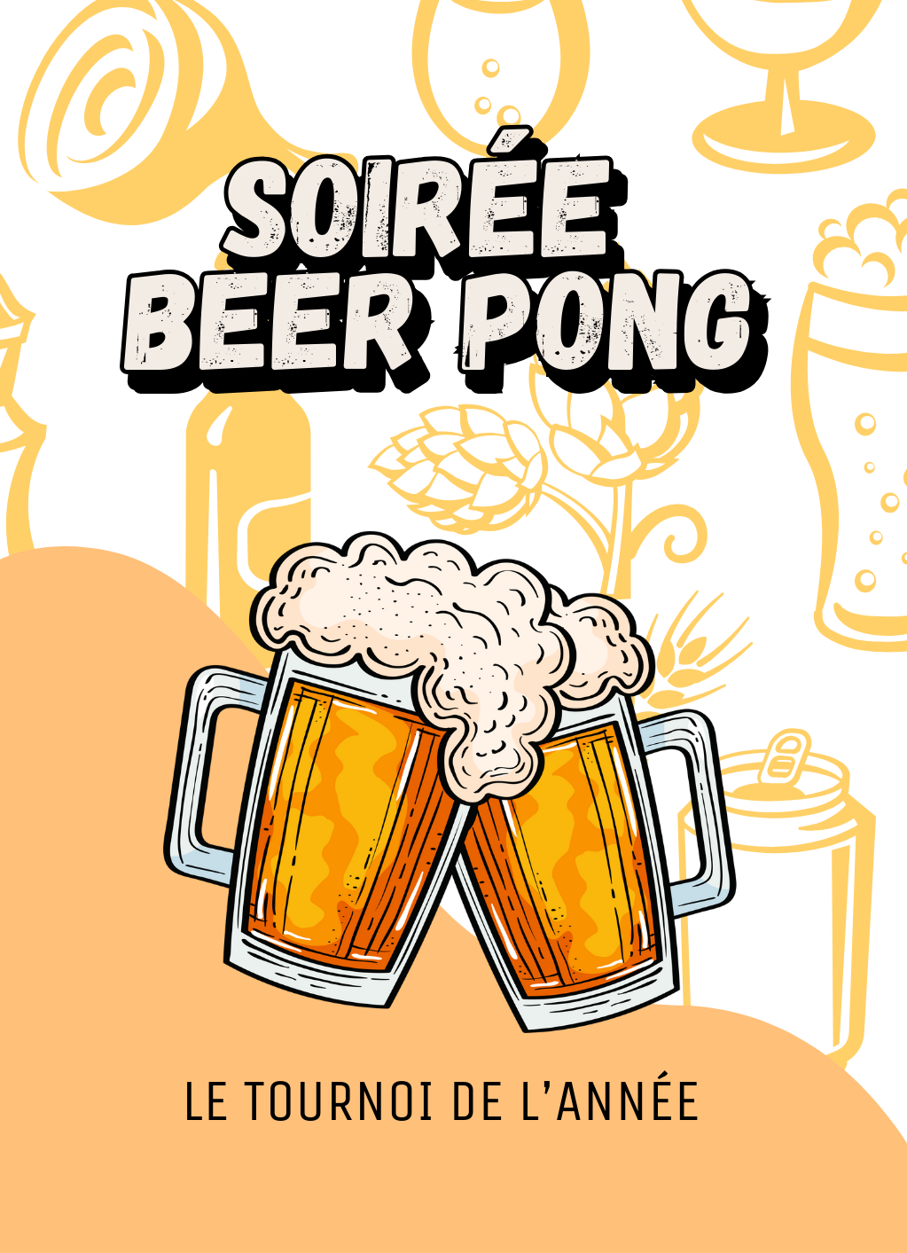 kit d'organisation de tournoi de beerpong, arbre de tournoi, règle du bière pong en français