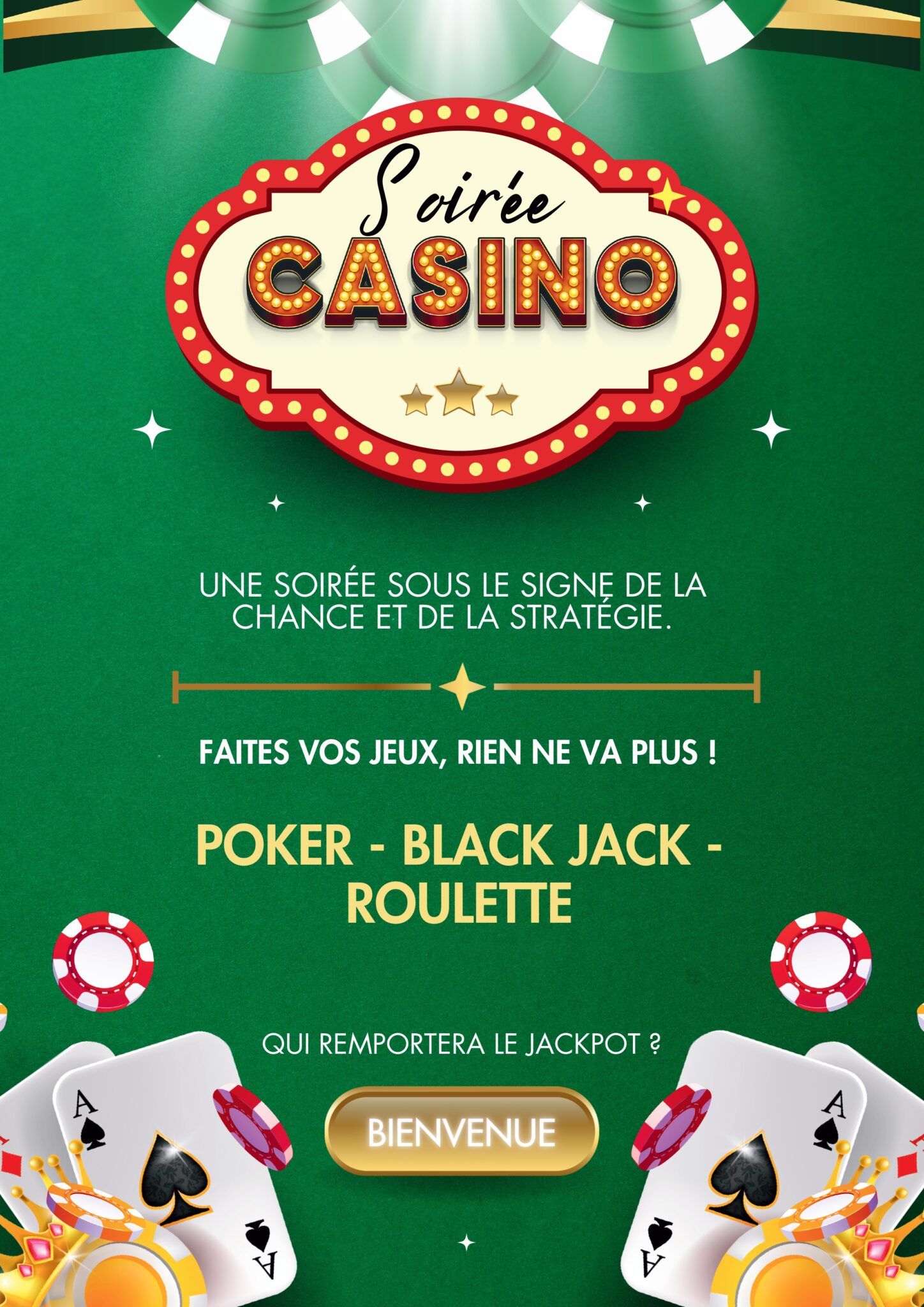 image d'une invitation à un tournoi de poker à domicile