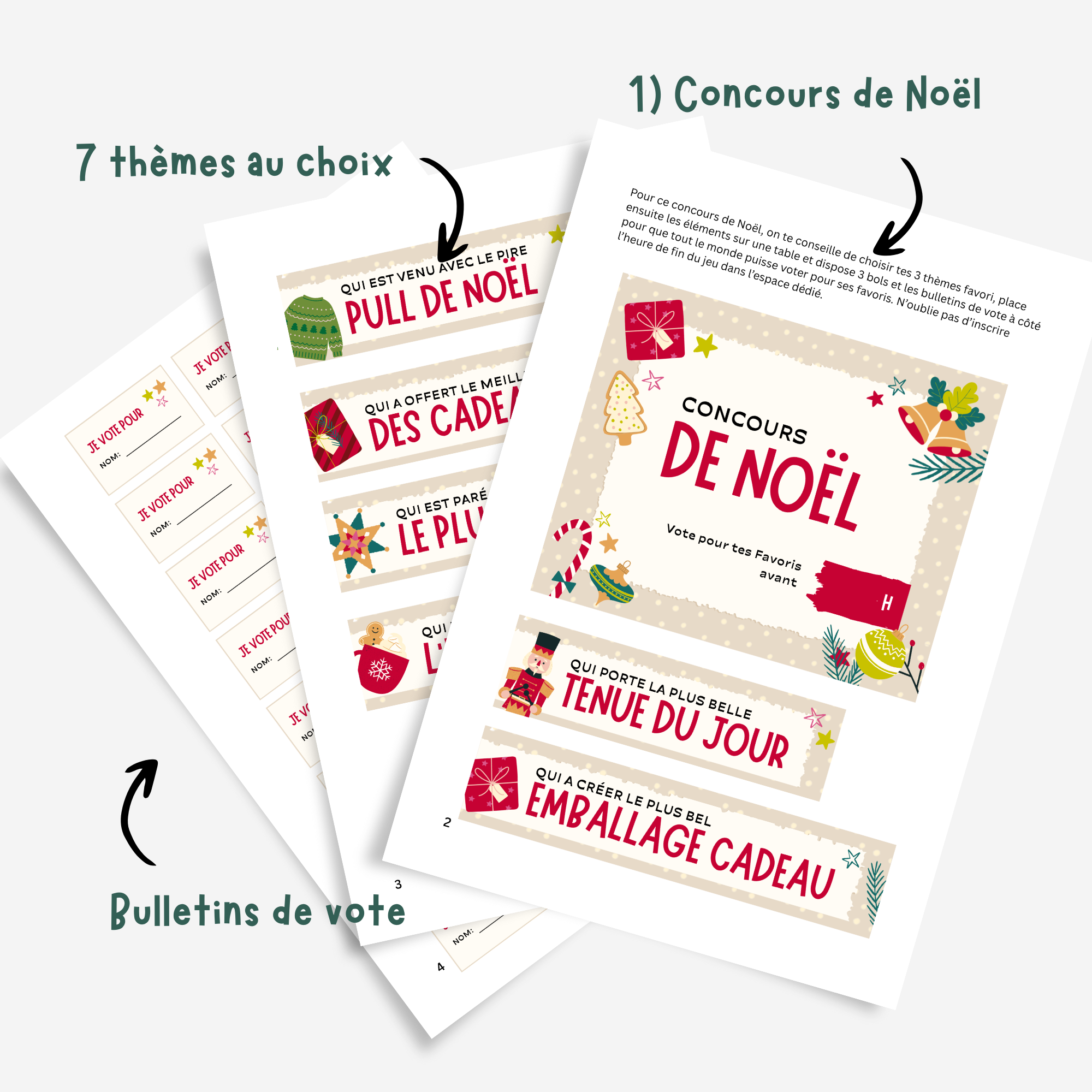 Kit d'animations pour Noël! Concours, Marque-places et Fortune cookie – Image 3
